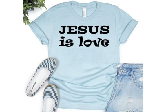 Love Svg Design, Jesus is Love Font